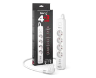 HSK DATA KERG z wyłącznikiem 4 gniazda, 3xUSB, 16A, 1,5m - 1317931 - zdjęcie 2